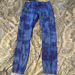 Lululemon fast and free running tights with the pockets